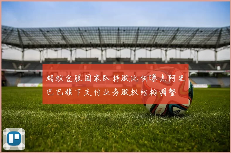 蚂蚁金服国家队持股比例曝光阿里巴巴旗下支付业务股权结构调整